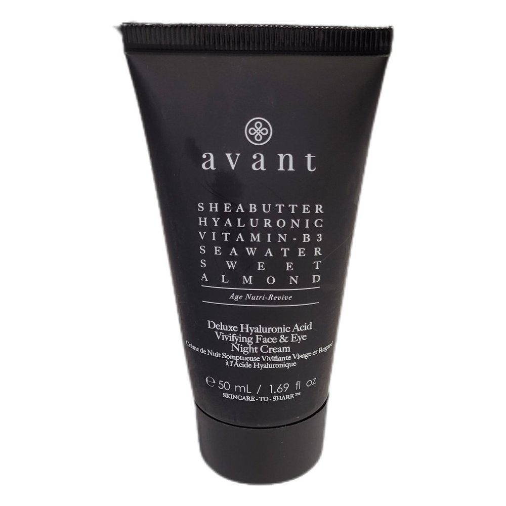 Avant Skincare Deluxe Hyaluronic Acid Vivifying Face & Eye Night Cream.  New